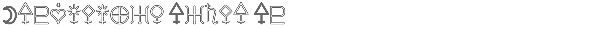 Astronomic Signs St Astronomic Signs St.ttf font preview